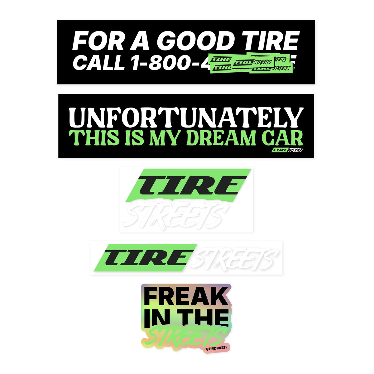 Tire Streets Sticker Pack
